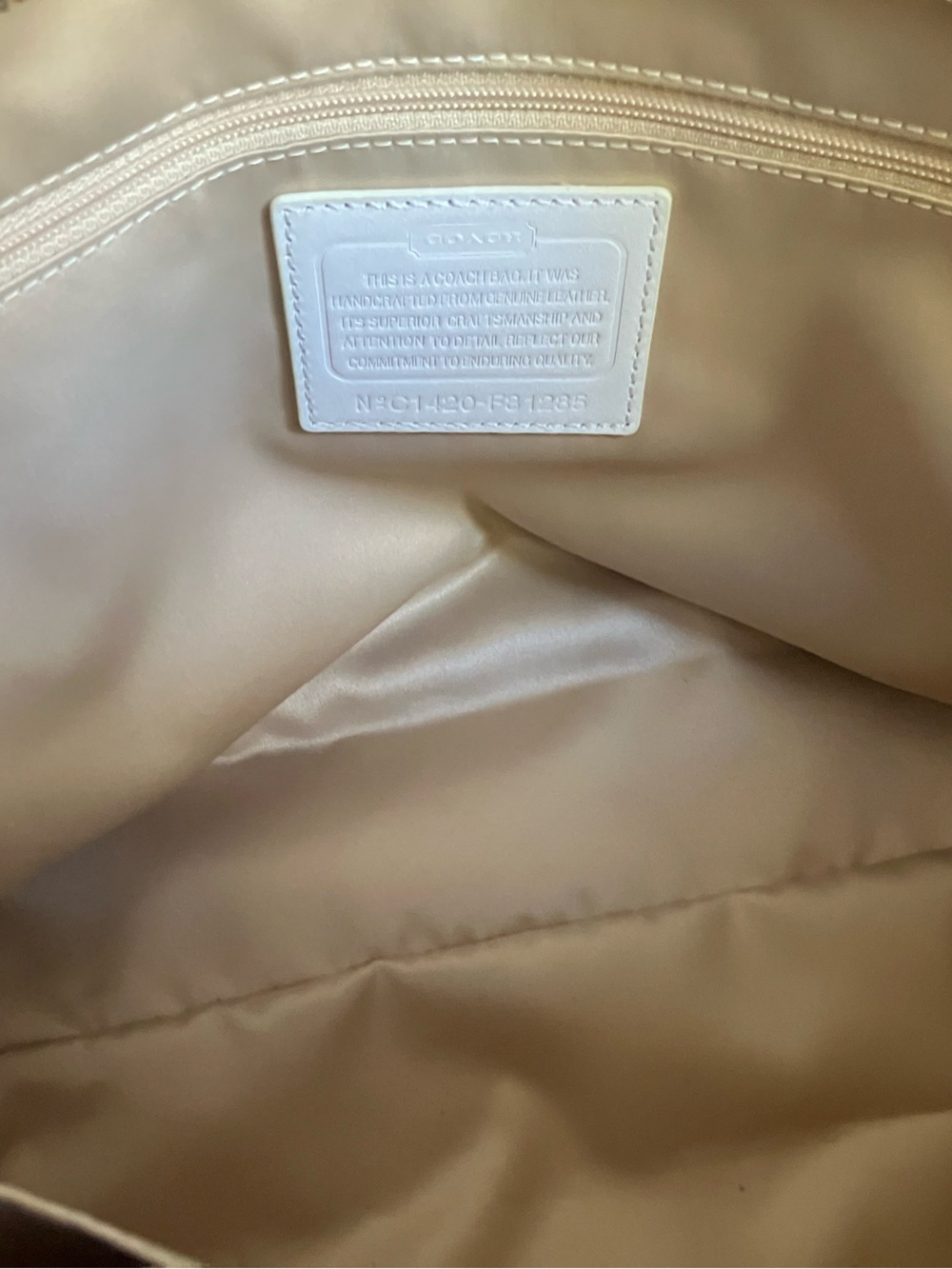 SPOTLESS AND LIKE BRAND NEW!! COACH PARK WOVEN LEATHER TOTE SHOULDER BAG F31285 - Picture 12 of 13